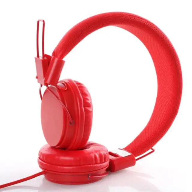 Headphones Mobile Phone Wired Headset red colour